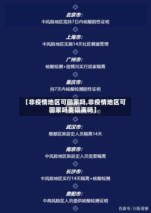 【非疫情地区可回家吗,非疫情地区可回家吗要隔离吗】