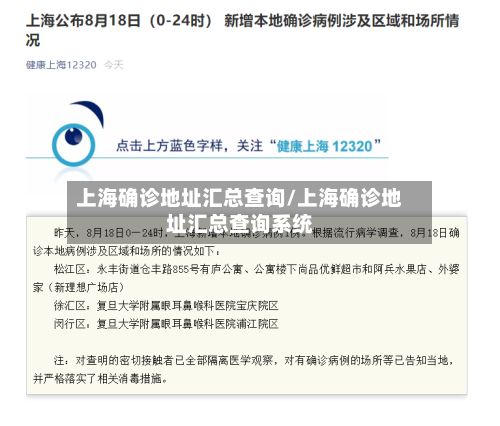 上海确诊地址汇总查询/上海确诊地址汇总查询系统