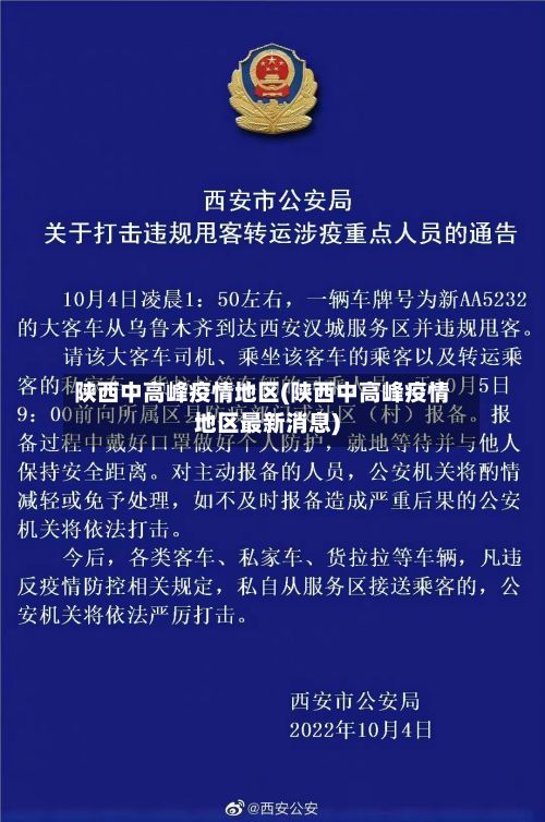 陕西中高峰疫情地区(陕西中高峰疫情地区最新消息)