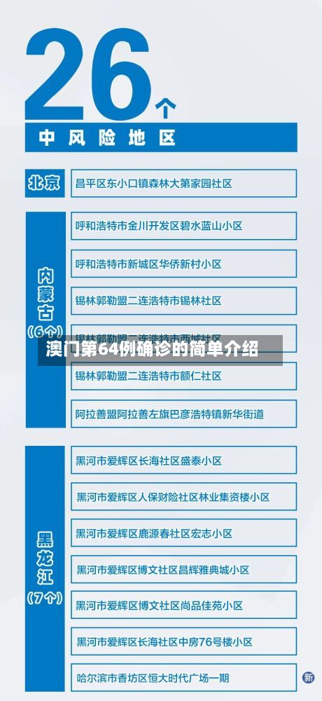 澳门第64例确诊的简单介绍-第3张图片
