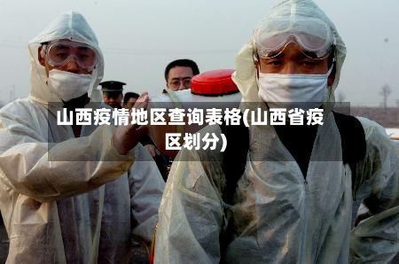 山西疫情地区查询表格(山西省疫区划分)