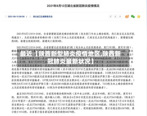 最近【陕西新型肺炎疫情地区,陕西新冠肺炎最新状况】-第2张图片