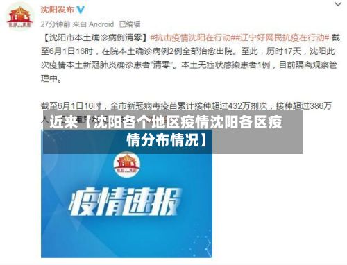 近来【沈阳各个地区疫情沈阳各区疫情分布情况】-第2张图片