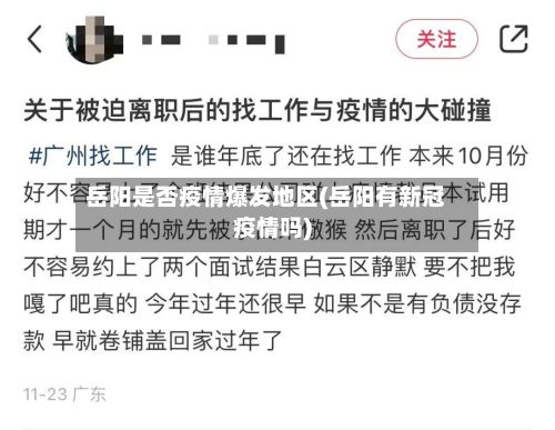 岳阳是否疫情爆发地区(岳阳有新冠疫情吗)-第2张图片
