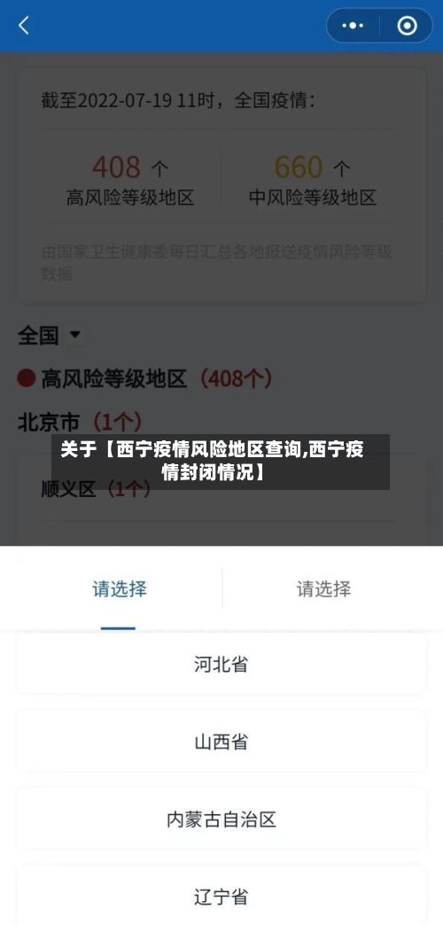 关于【西宁疫情风险地区查询,西宁疫情封闭情况】-第3张图片
