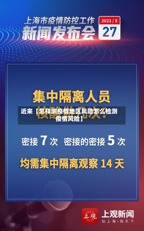 近来【怎样测疫情地区风险怎么检测疫情风险】-第2张图片