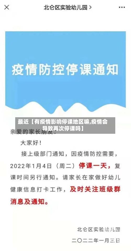 最近【有疫情影响停课地区嘛,疫情会导致再次停课吗】