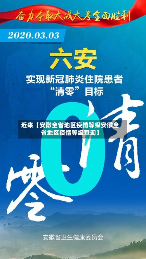 近来【安徽全省地区疫情等级安徽全省地区疫情等级查询】