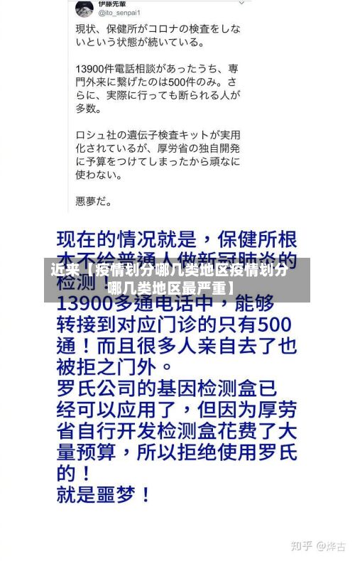 近来【疫情划分哪几类地区疫情划分哪几类地区最严重】