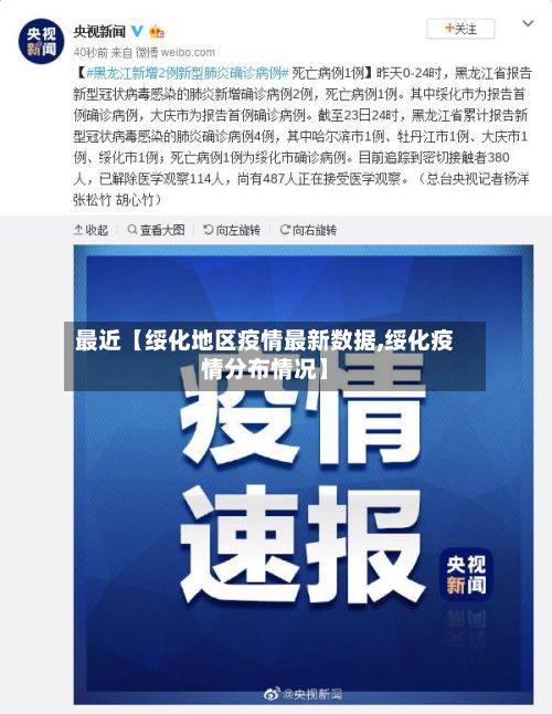 最近【绥化地区疫情最新数据,绥化疫情分布情况】-第2张图片
