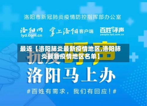 最近【洛阳肺炎最新疫情地区,洛阳肺炎最新疫情地区名单】-第2张图片