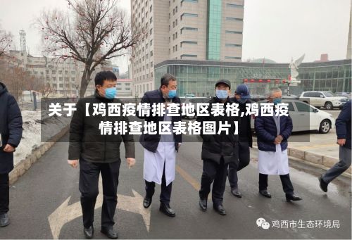 关于【鸡西疫情排查地区表格,鸡西疫情排查地区表格图片】-第3张图片