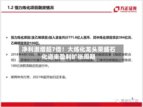 净利激增超7倍！大炼化龙头荣盛石化迎来盈利扩张周期