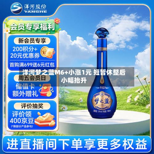 洋河梦之蓝M6+小涨1元 短暂休整后小幅抬升