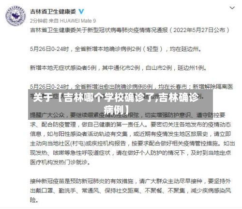关于【吉林哪个学校确诊了,吉林确诊病例】-第3张图片