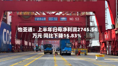 怡亚通:上半年归母净利润2745.54万元 同比下降15.83%-第2张图片