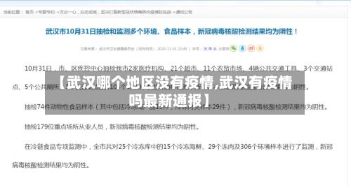 【武汉哪个地区没有疫情,武汉有疫情吗最新通报】-第2张图片