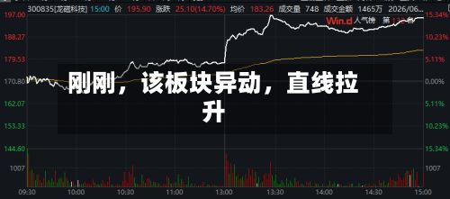 刚刚	，该板块异动，直线拉升-第2张图片
