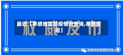 最近【孝感地区防疫情况查询,孝感疾控】-第3张图片