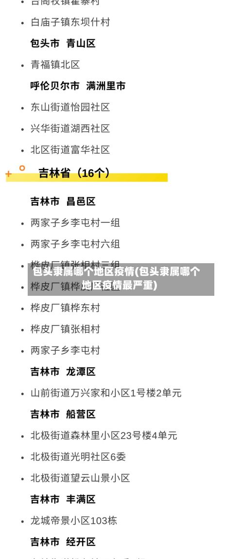 包头隶属哪个地区疫情(包头隶属哪个地区疫情最严重)-第2张图片