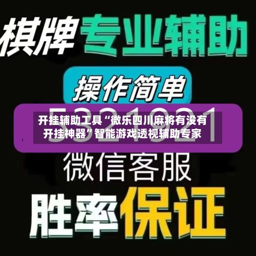 开挂辅助工具“微乐四川麻将有没有开挂神器”智能游戏透视辅助专家-第3张图片