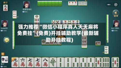 强力推荐“微信小程序真人天天麻将免费挂	”(免费)开挂辅助教学(最新辅助开挂教程)-第2张图片