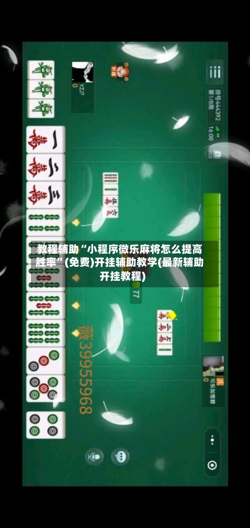 教程辅助“小程序微乐麻将怎么提高胜率”(免费)开挂辅助教学(最新辅助开挂教程)-第3张图片
