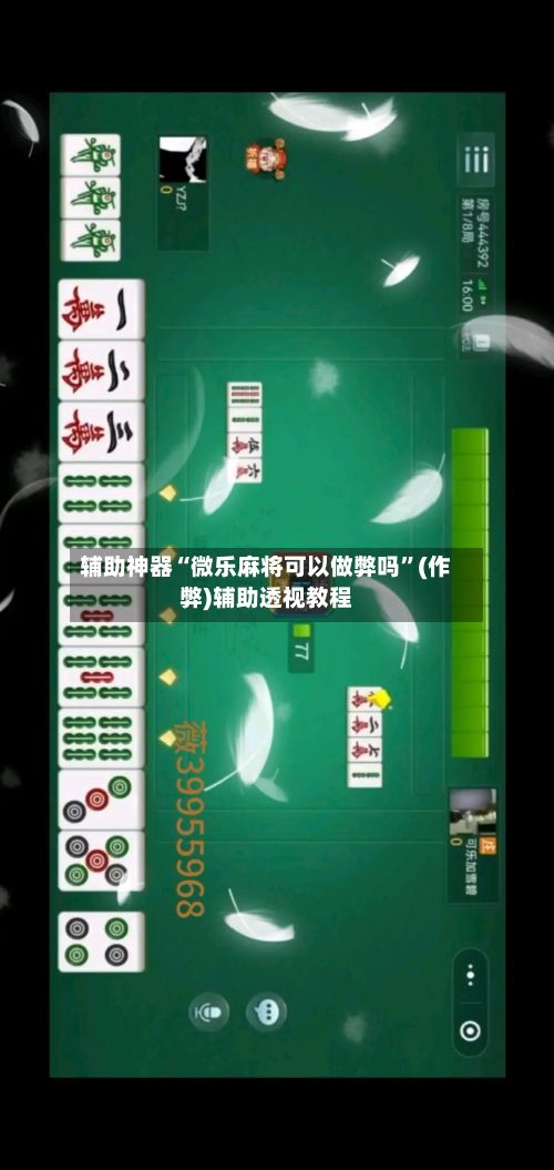 辅助神器“微乐麻将可以做弊吗	”(作弊)辅助透视教程-第3张图片
