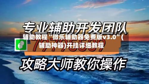 辅助教程“微乐辅助器免费版v3.0”(辅助神器)开挂详细教程-第3张图片