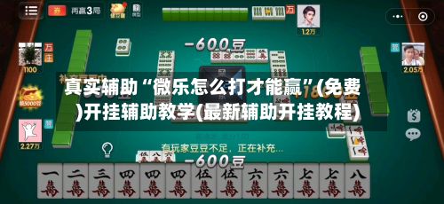 真实辅助“微乐怎么打才能赢”(免费)开挂辅助教学(最新辅助开挂教程)-第3张图片
