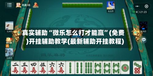 真实辅助“微乐怎么打才能赢	”(免费)开挂辅助教学(最新辅助开挂教程)-第2张图片
