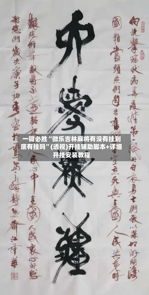 一键必胜“微乐吉林麻将有没有挂到底有挂吗”(透视)开挂辅助脚本+详细开挂安装教程-第2张图片