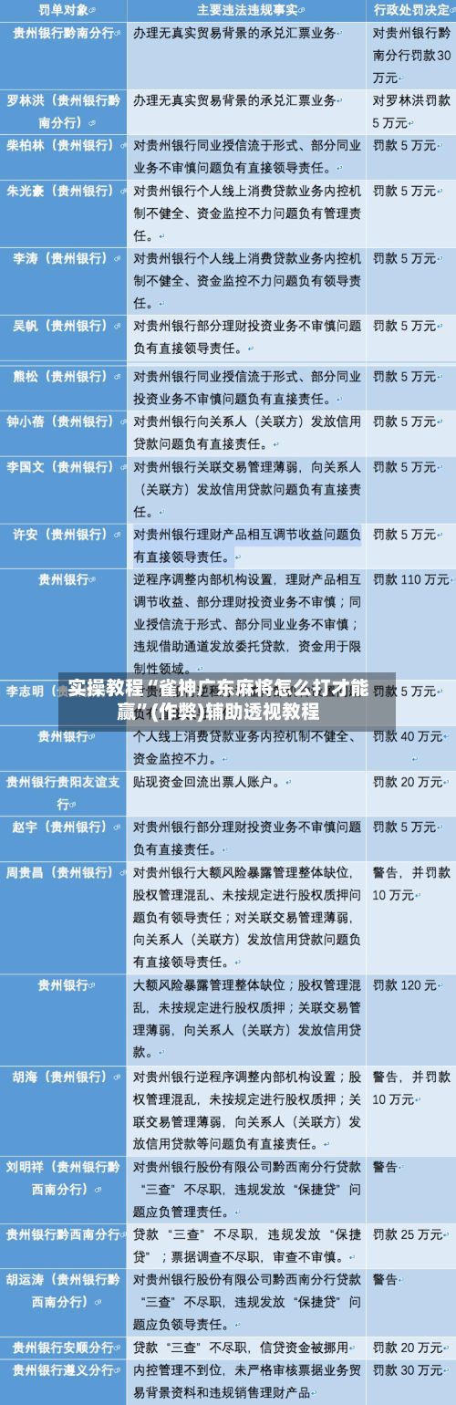 实操教程“雀神广东麻将怎么打才能赢”(作弊)辅助透视教程