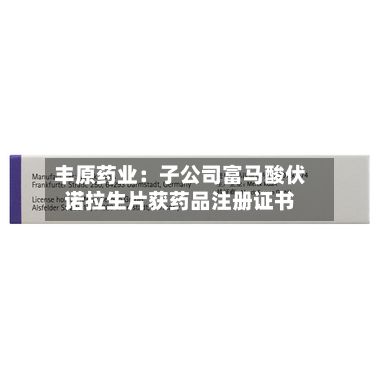 丰原药业：子公司富马酸伏诺拉生片获药品注册证书-第3张图片