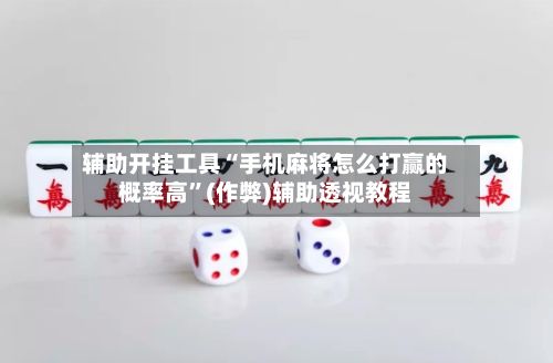 辅助开挂工具“手机麻将怎么打赢的概率高”(作弊)辅助透视教程