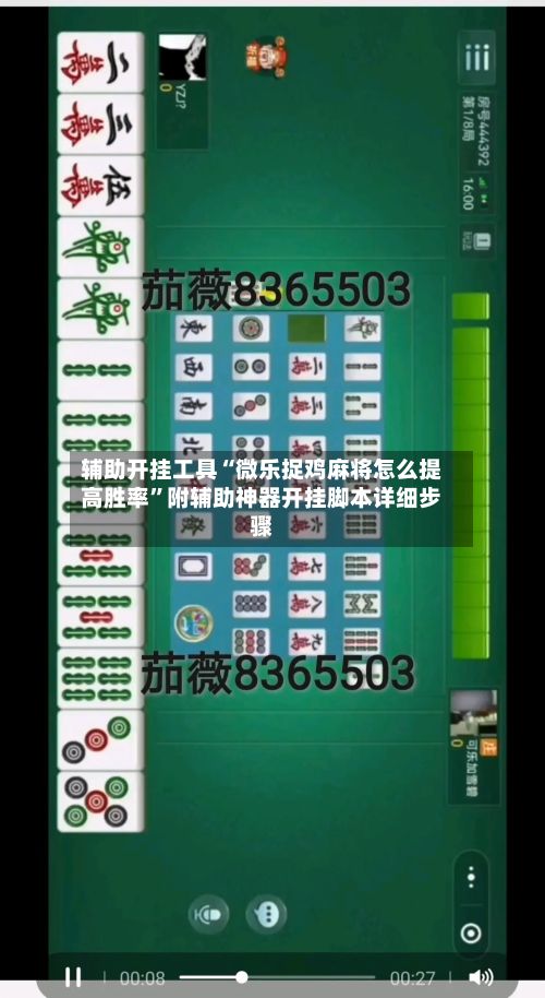 辅助开挂工具“微乐捉鸡麻将怎么提高胜率”附辅助神器开挂脚本详细步骤