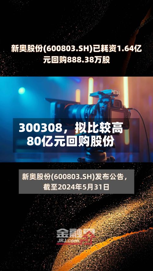 300308	，拟比较高80亿元回购股份-第2张图片