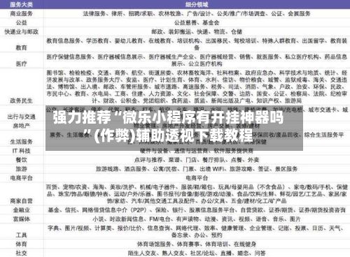 强力推荐“微乐小程序有开挂神器吗”(作弊)辅助透视下载教程-第2张图片