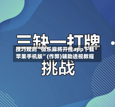 技巧规则“微乐麻将开挂app下载苹果手机版	”(作弊)辅助透视教程-第3张图片