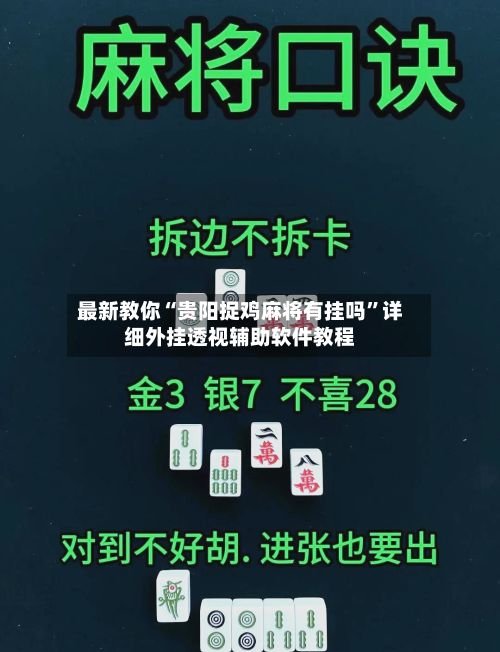 最新教你“贵阳捉鸡麻将有挂吗”详细外挂透视辅助软件教程