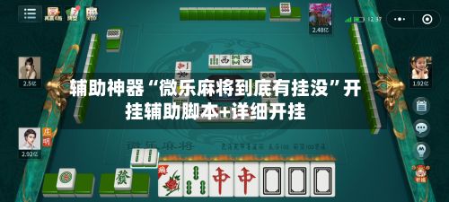 辅助神器“微乐麻将到底有挂没”开挂辅助脚本+详细开挂