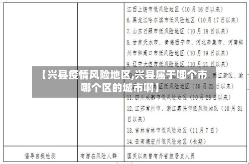 【兴县疫情风险地区,兴县属于哪个市哪个区的城市啊】-第3张图片