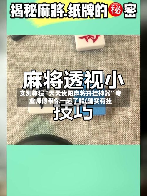 实测教程“天天贵阳麻将开挂神器”专业师傅带你一起了解(确实有挂